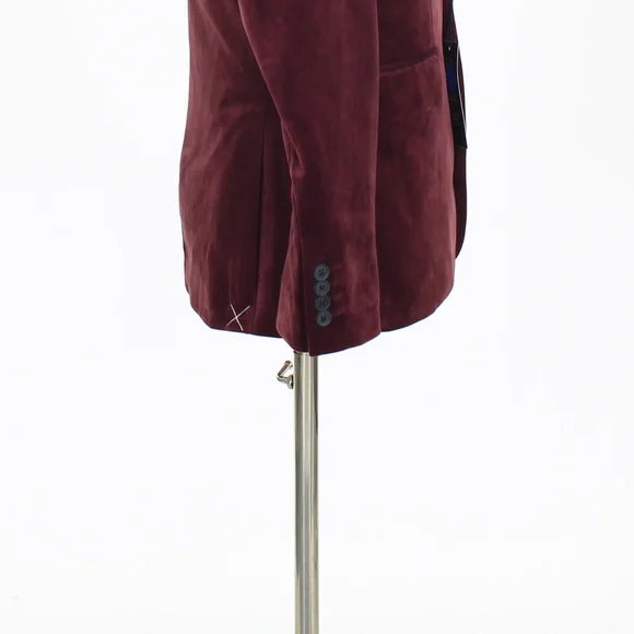 NEW J. Ferrar Slim 40R Red Velvet 2-Button Blazer Sport Coat Evening Jacket W065